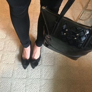 Kate Spade Black Patent Leather Bag and Clutch